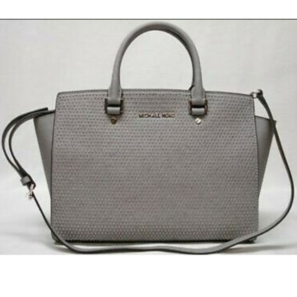 Michael Kors Handbags - Large Michael kors Selma micro studded purse